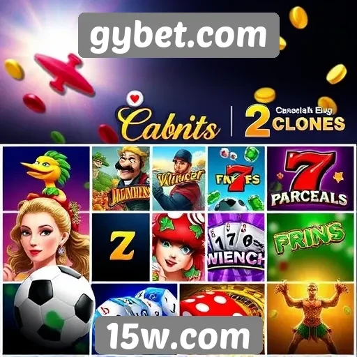 Variedade de jogos disponíveis em gybet.com